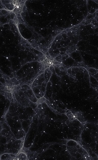 a close up of a black and white image of a cluster of stars generative ai