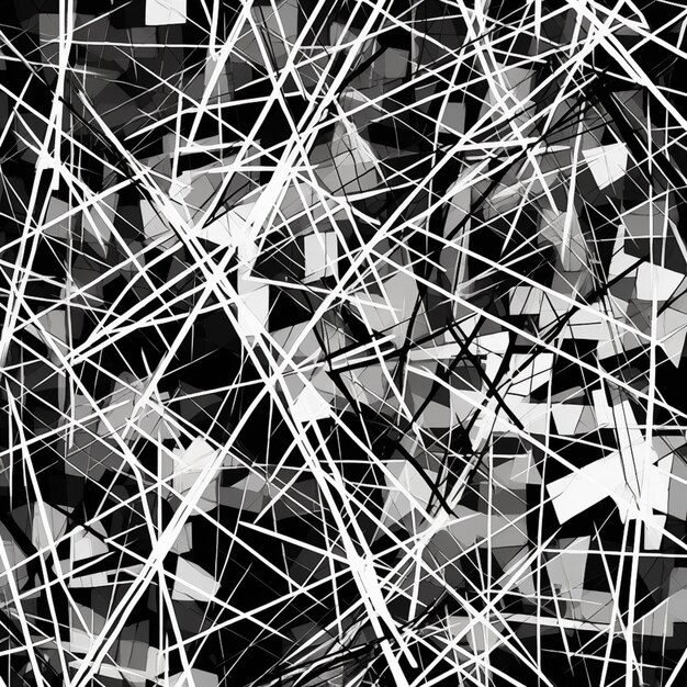 Photo a close up of a black and white photo of a bunch of wires generative ai