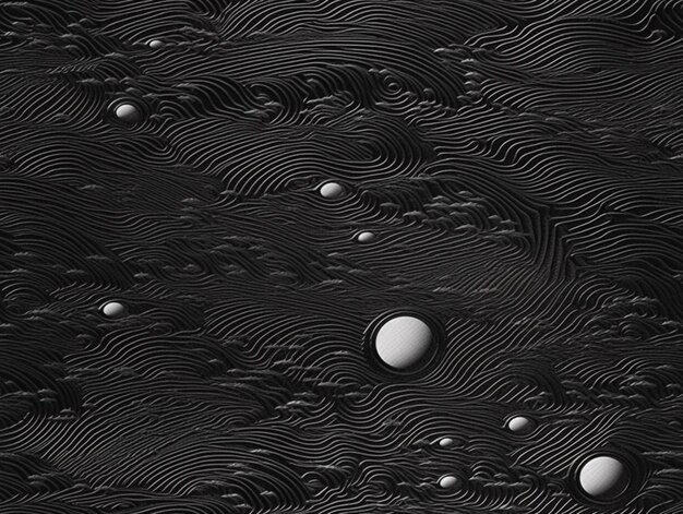 Photo a close up of a black and white photo of a wave pattern generative ai