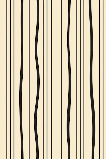 a close up of a black and white striped wallpaper with a clock generative ai