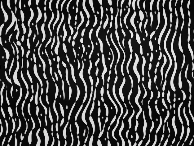 A close up of a black and white zebra print fabric generative ai