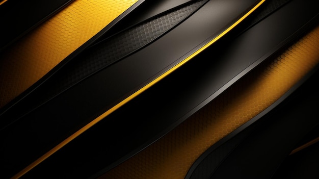 a close up of a black and yellow background with a black and yellow stripe generative ai