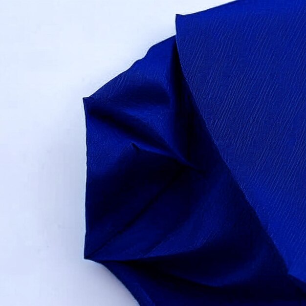 Photo close up of blank dark blue crumpled and creased paper