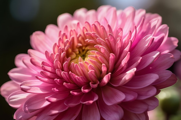 Близкий взгляд на цветущий розовый цветок