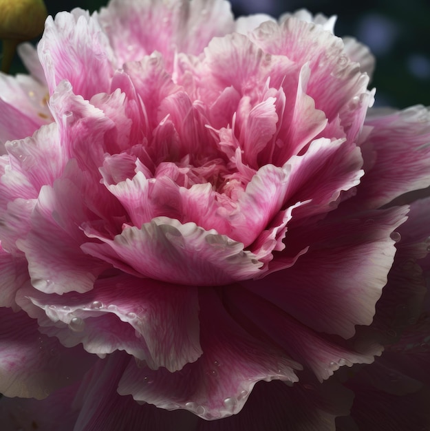 Крупный план цветущего розового цветка