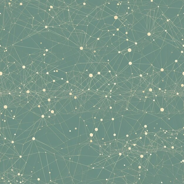 a close up of a blue background with dots and lines generative ai