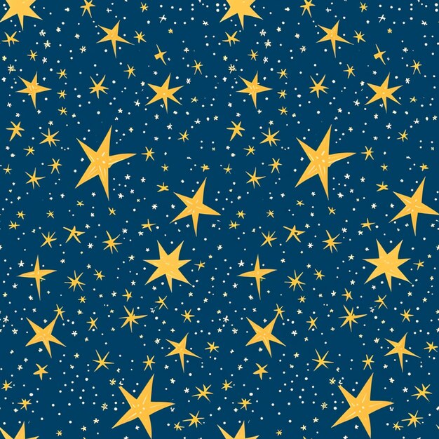 a close up of a blue background with stars and stars generative ai