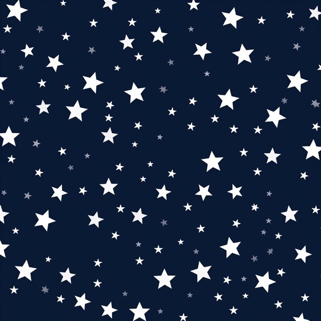 a close up of a blue background with white stars generative ai