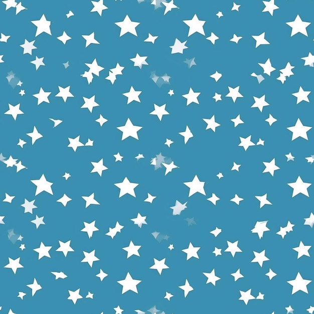 A close up of a blue background with white stars generative ai