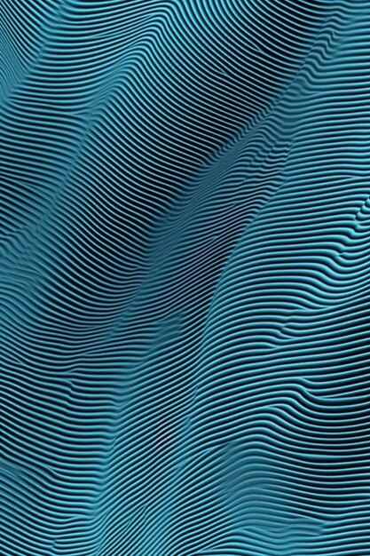 Photo a close up of a blue and black striped fabric generative ai