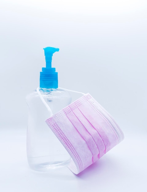 Close-up of blue bottle against white background