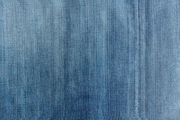 Close up of Blue denim jean texture and background, old jeans