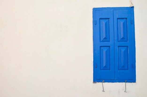 Photo close-up of blue door