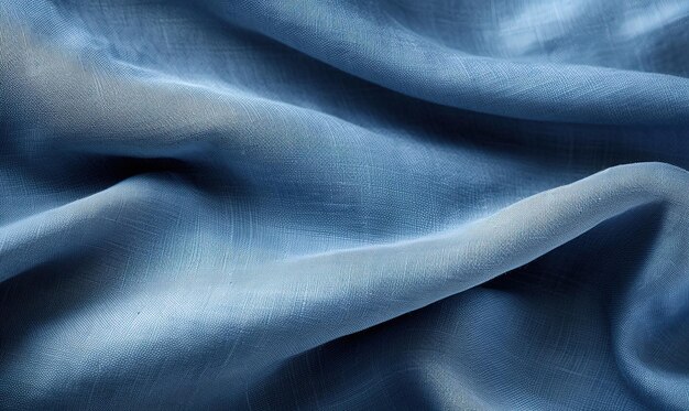 a close up of a blue fabric