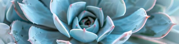 Foto un primo piano di un fiore blu con punte bianche