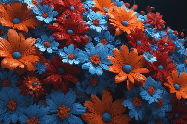 close up of blue flowersclose up of blue flowersbeautiful flowers in the garden