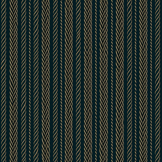 A close up of a blue and gold striped pattern generative ai