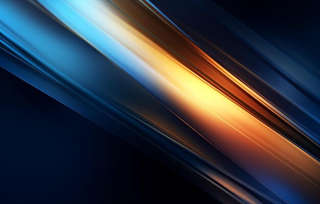 Photo a close up of a blue and orange abstract background with a blury effect generative ai