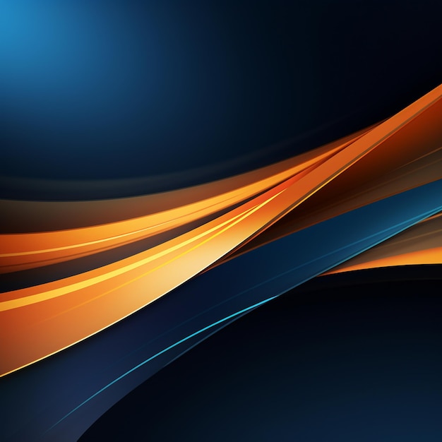 Photo a close up of a blue and orange abstract background