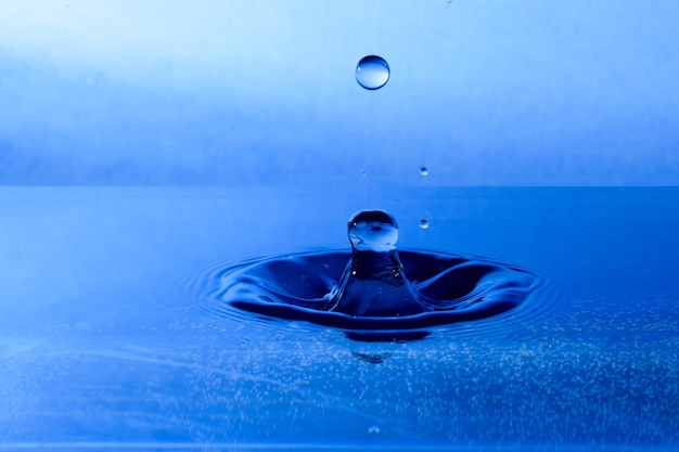 Foto prossimo piano dell'acqua blu