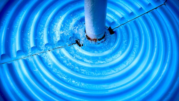 Foto prossimo piano dell'acqua blu