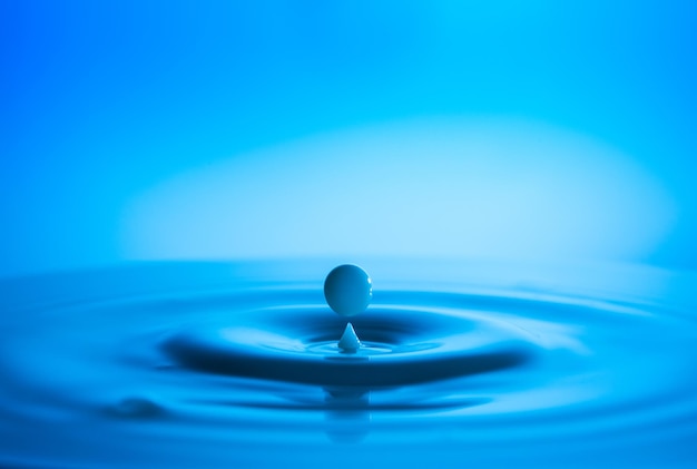 Foto prossimo piano dell'acqua blu