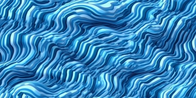 A close up of a blue wavy surface with a white background generative ai