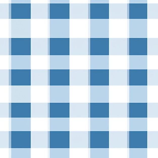 Photo a close up of a blue and white checkered pattern generative ai