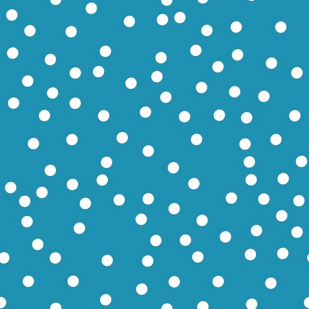 Photo a close up of a blue and white polka dot pattern generative ai