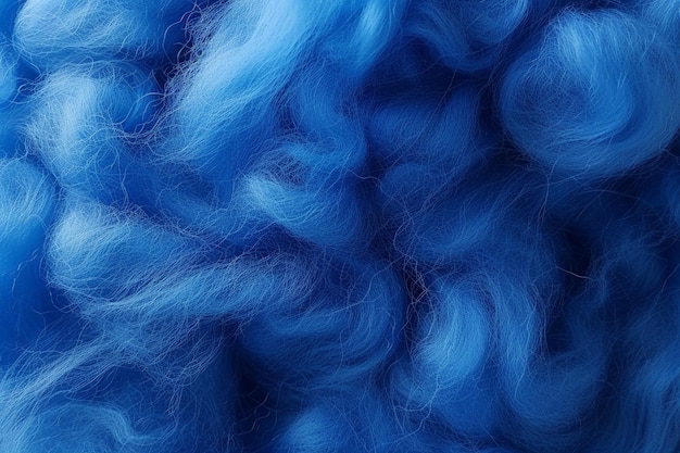 a close up of a blue woolen rug