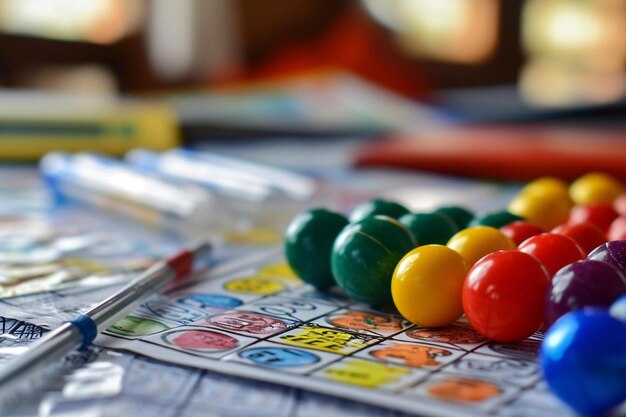 a close up of a board game on a table