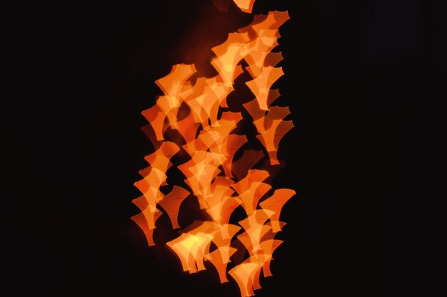 Photo close-up of bonfire at night