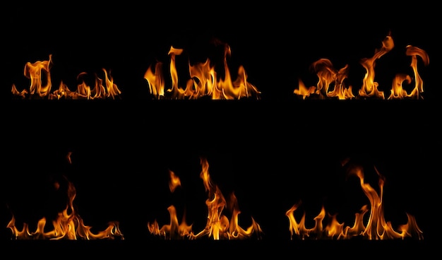 Photo close-up of bonfire at night