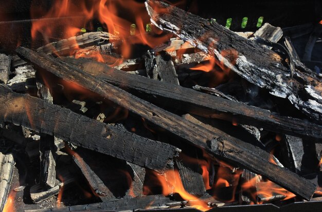 Photo close-up of bonfire