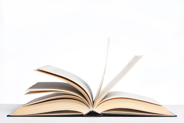 Close-up of books against white background