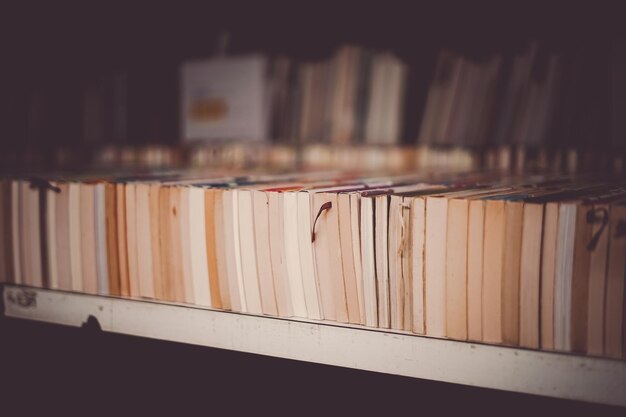 Close-up of books