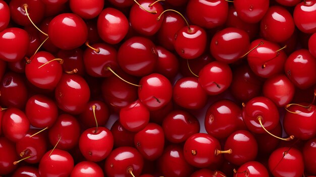 A close up of a bowl of red cherries