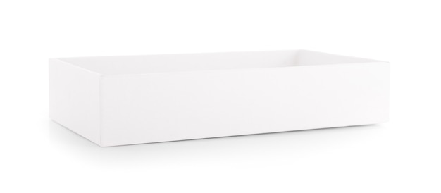 Close up of a box on white background