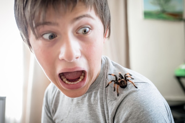 Photo close-up of boy