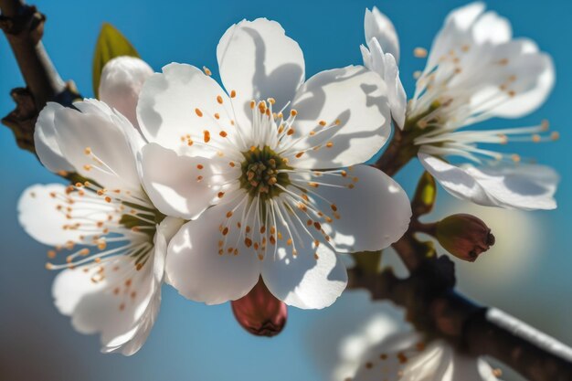 桜の枝のクローズ アップ