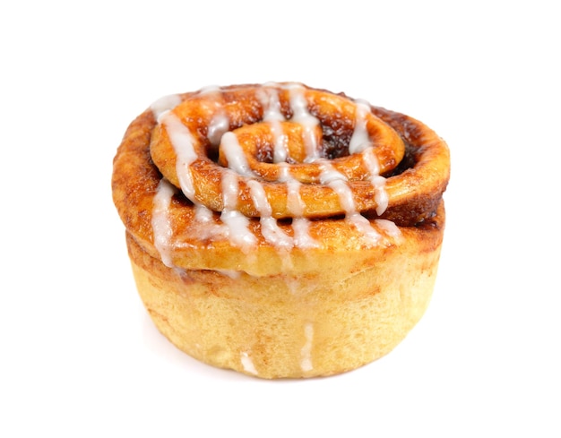 Close-up of bread against white background