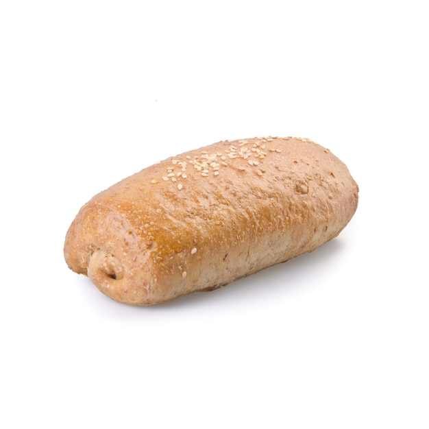 Photo close-up of bread against white background