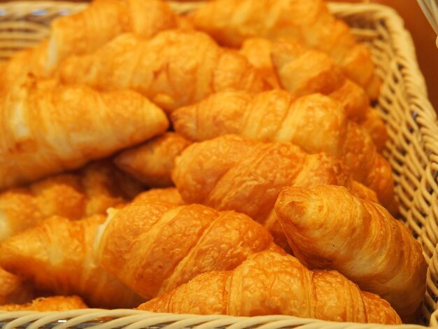 Close-up of bread in basket