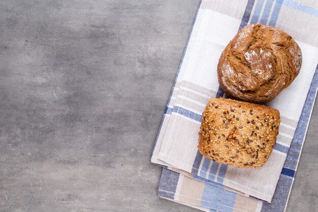 Close-up of bread on a bright background