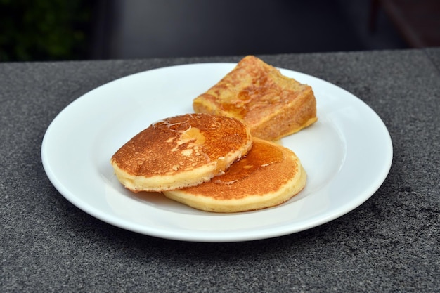 Close-up of bread in plate