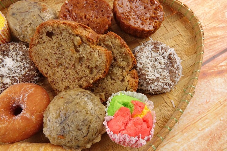 Photo close-up of bread in plate