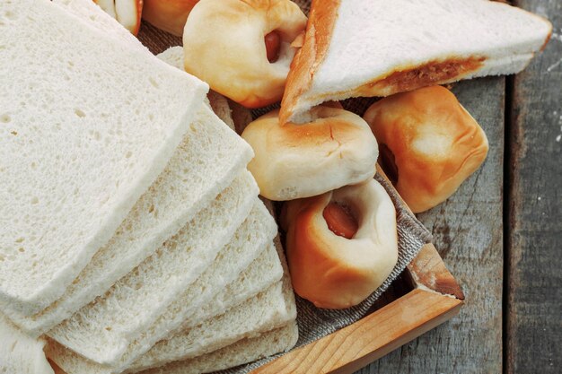 Close-up of bread in plate