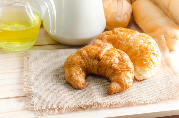 Close-up of bread on table