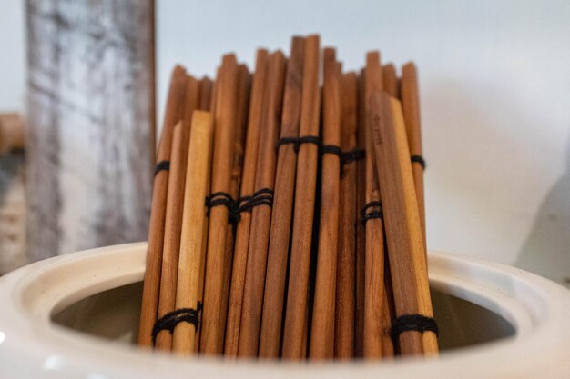 Close-up of bread on table