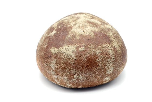 Close-up of bread on white background